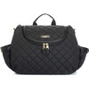 Poppy Convertible Backpack, Black Quilted - Diaper Bags - 1 - thumbnail