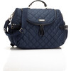 Poppy Convertible Backpack, Navy Quilted - Diaper Bags - 1 - thumbnail