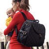 Poppy Convertible Backpack, Black Quilted - Diaper Bags - 2