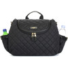 Poppy Convertible Backpack, Black Quilted - Diaper Bags - 4