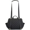 Poppy Convertible Backpack, Black Quilted - Diaper Bags - 6