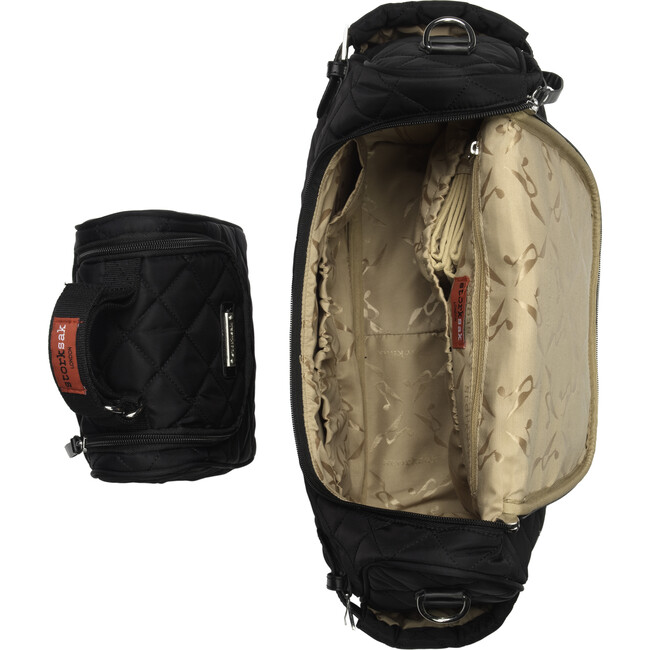Poppy Convertible Backpack, Navy Quilted - Diaper Bags - 9