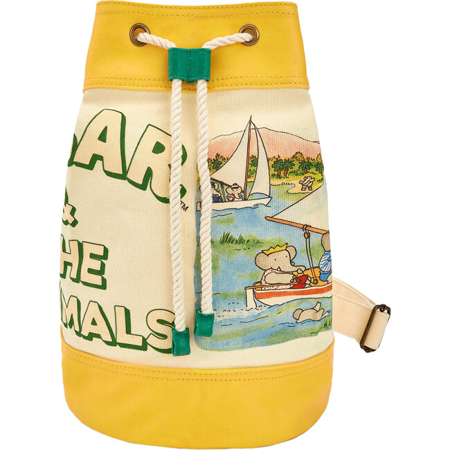 Babar x The Animals Observatory Elephant Boat Backpack Onesize Bag, Yellow
