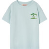 Babar x The Animals Observatory Rooster Kids T-Shirt, Blue - T-Shirts - 1 - thumbnail