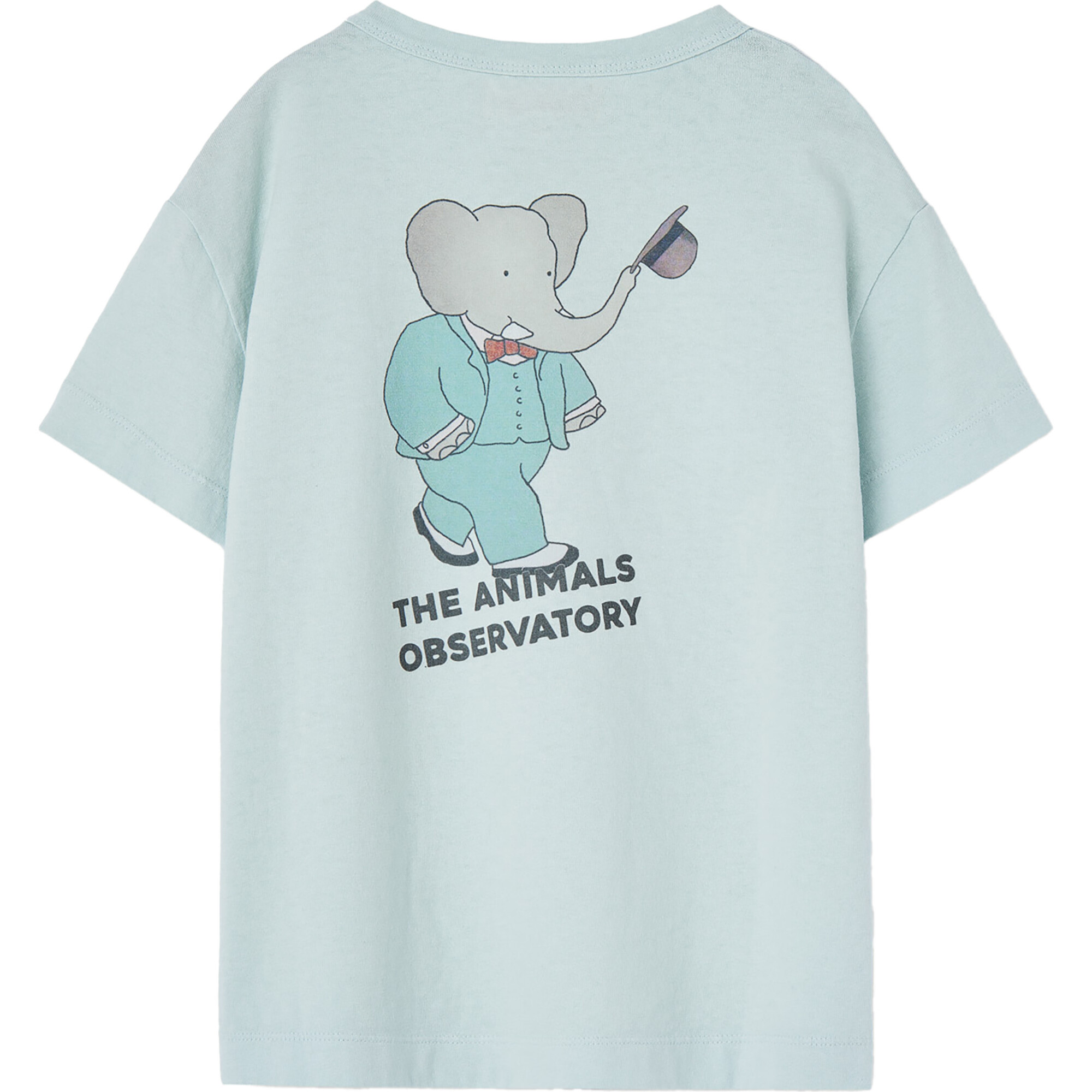 Babar x The Animals Observatory Rooster Kids T-Shirt, Blue - The Animals  Observatory Tops | Maisonette