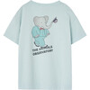 Babar x The Animals Observatory Rooster Kids T-Shirt, Blue - T-Shirts - 2