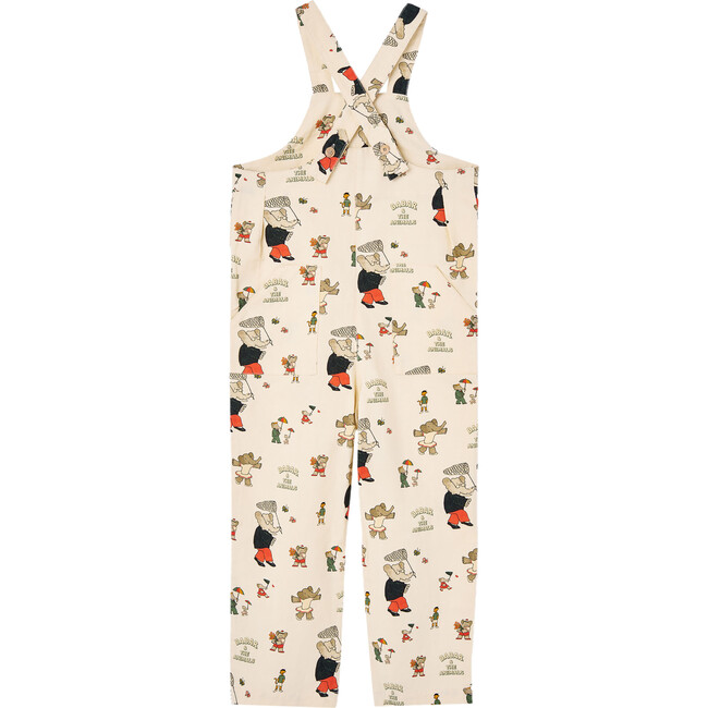 Babar x The Animals Observatory Elephants Butterfly Mammoth Kids Jumpsuit, Ecru - Rompers - 2