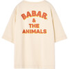 Babar x The Animals Observatory Elephant Yoga Crown Rooster Oversize Kids T-Shirt, Ecru - T-Shirts - 2