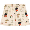 Babar x The Animals Observatory Elephants Butterfly Wombat Kids Skirt, Ecru - Skirts - 1 - thumbnail