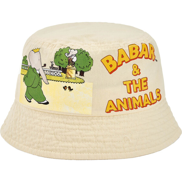 Babar x The Animals Observatory Elephant Park Starfish Kids Cap, White