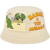 Babar x The Animals Observatory Elephant Park Starfish Kids Cap, White - Hats - 1 - thumbnail
