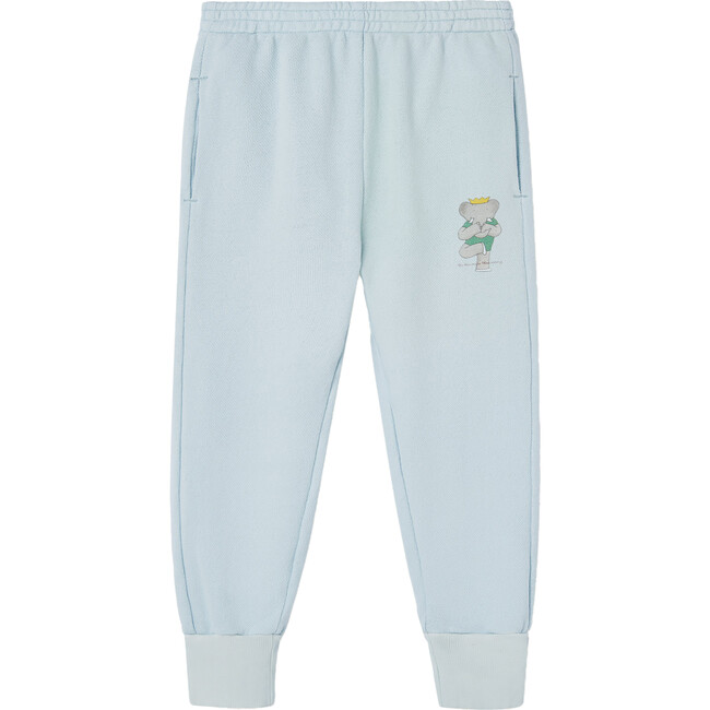 Babar x The Animals Observatory Elephant Yoga Crown Panther Kids Pants, Blue