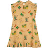 Babar x The Animals Observatory Mix Elephants Giraffe Kids Dress, Brown - Dresses - 2