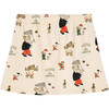 Babar x The Animals Observatory Elephants Butterfly Wombat Kids Skirt, Ecru - Skirts - 2