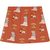 Babar x The Animals Observatory Elephants Wedding Wombat Kids Skirt, Orange - Skirts - 2