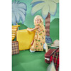 Babar x The Animals Observatory Mix Elephants Giraffe Kids Dress, Brown - Dresses - 3