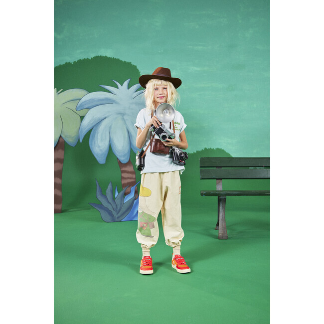 Babar x The Animals Observatory Elephant Cowboy Elephant Kids Pants, Ecru - Pants - 3