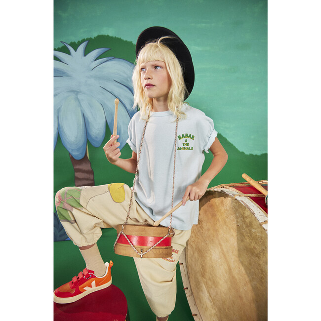 Babar x The Animals Observatory Elephant Cowboy Elephant Kids Pants, Ecru - Pants - 6