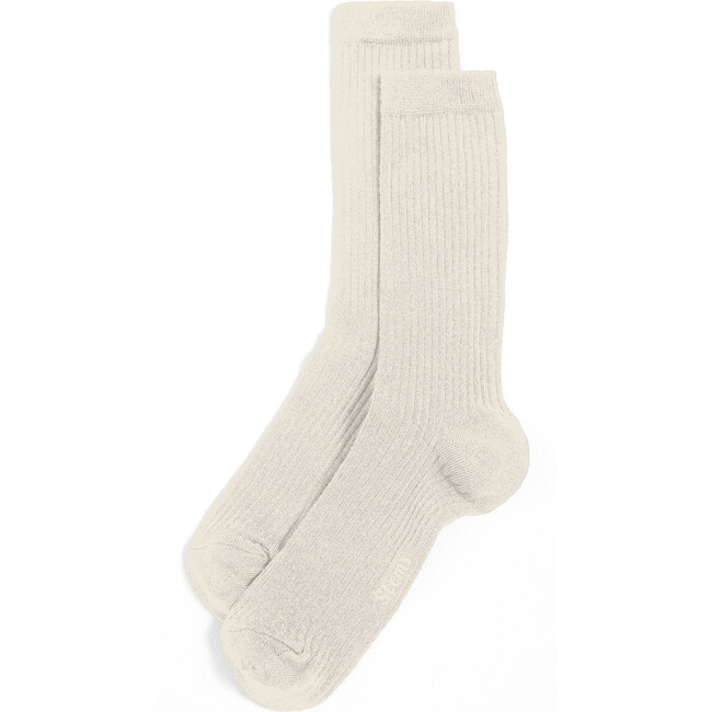 Women's Eco-Conscious Cashmere Socks, Ivory