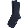 Women's Eco-Conscious Cashmere Socks, Navy - Socks - 1 - thumbnail