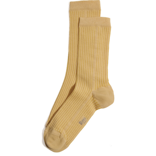 Women's Eco-Conscious Cashmere Socks, Ochre