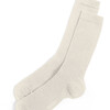 Women's Eco-Conscious Cashmere Socks, Ivory - Socks - 2