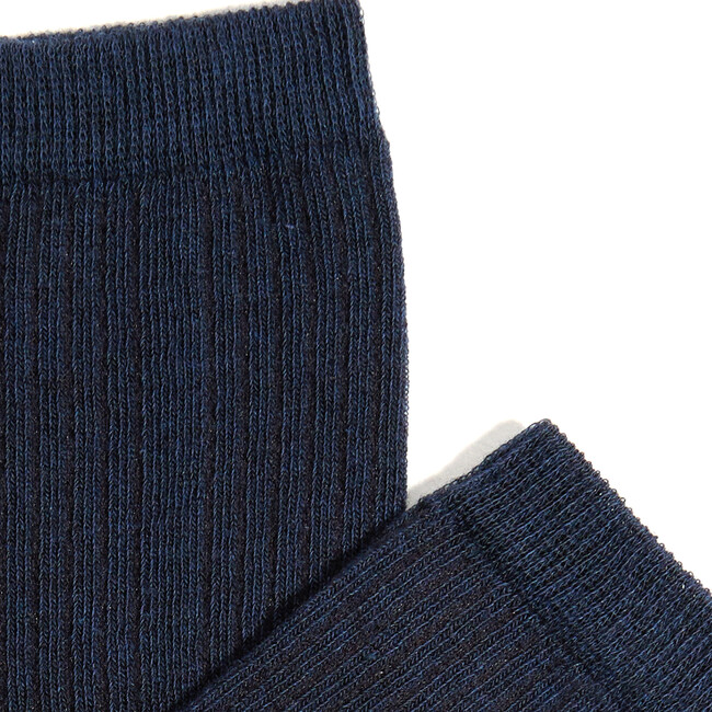 Women's Eco-Conscious Cashmere Socks, Navy - Socks - 2