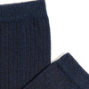 Women's Eco-Conscious Cashmere Socks, Navy - Socks - 2