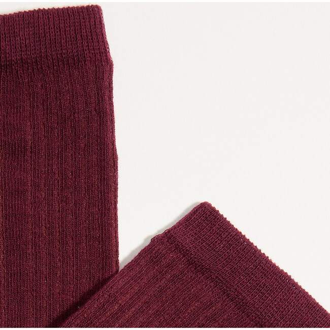 Women's Eco-Conscious Cashmere Socks, Plum - Socks - 2