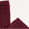 Women's Eco-Conscious Cashmere Socks, Plum - Socks - 2