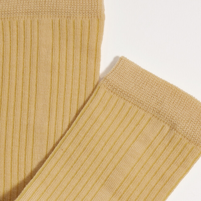 Women's Eco-Conscious Cashmere Socks, Ochre - Socks - 2
