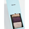 Women's Eco-Conscious Cashmere Socks, Heliotrope (Pack Of 3) - Socks - 2