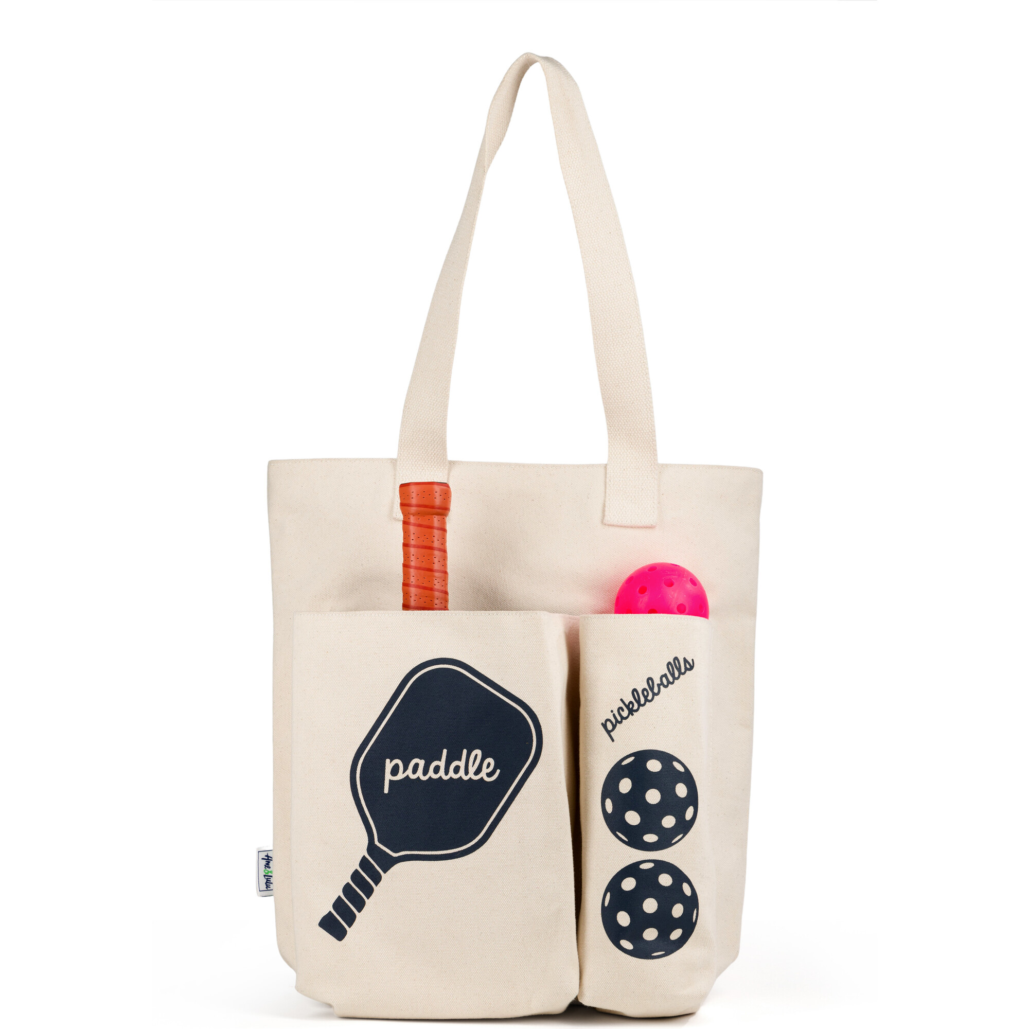 Women's Pickler Pickleball Tote, Navy Icons - Bags - 1