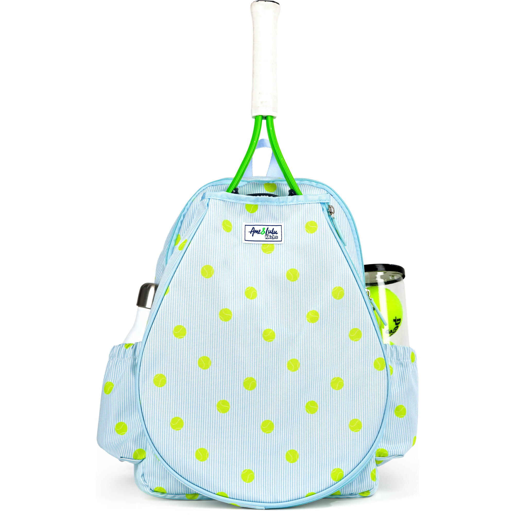 Little Love Tennis Backpack, Sky Oxford - Backpacks - 1