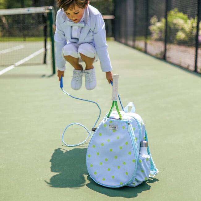 Little Love Tennis Backpack, Sky Oxford - Backpacks - 2