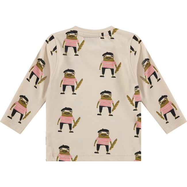 Long Sleeve Tee Shirt, French Frog - T-Shirts - 2