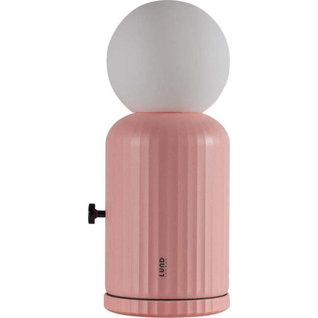 Wireless 8-Color Changing Lamp With Charger, Pink