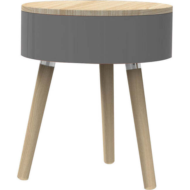 Table With Storage Compartment, Grey