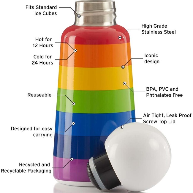 Skittle Mini Water Bottle, Rainbow - Water Bottles - 2