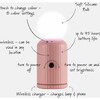 Wireless 8-Color Changing Lamp With Charger, Pink - Lighting - 2