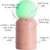 Wireless 8-Color Changing Mini Lamp, Pink - Lighting - 2
