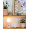 Wireless 8-Color Changing Lamp With Charger, Pink - Lighting - 4
