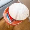 Table With Storage Compartment, Coral - Accent Tables - 3