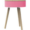 Jumbo Table With Storage Compartment, Pink - Accent Tables - 1 - thumbnail