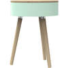 Jumbo Table With Storage Compartment, Mint - Accent Tables - 1 - thumbnail