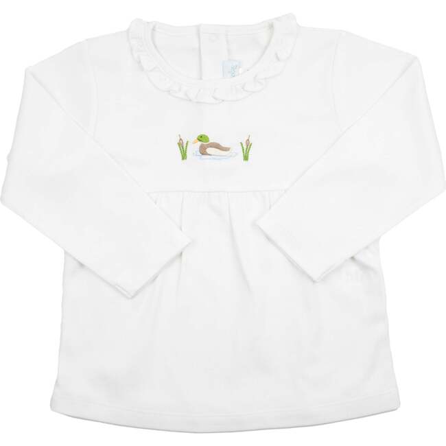 Ruffle Mallard Play Set, Infant Girls, White with Navy - Mixed Apparel Set - 3