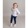 Ruffle Mallard Play Set, Toddler Girls, White with Navy - Mixed Apparel Set - 2