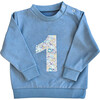 Liberty of London Children's Birthday Jumper, Blue - Sweatshirts - 1 - thumbnail