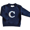 Liberty of London Children's Personalised Jumper, Navy - Sweatshirts - 1 - thumbnail