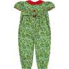 Green Floral Patty Romper - Rompers - 3